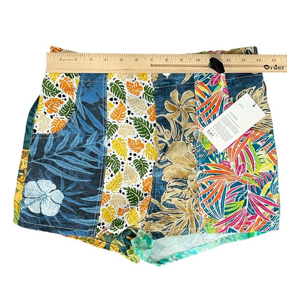 Mother x Carolyn Murphy Recycled Hawaiian Board Shorts High Waist size M NEW Tag - Picture 6 of 10